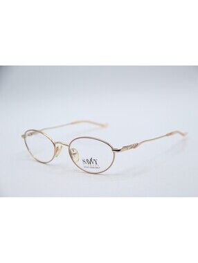 Savvy 301 Brn/Gld Brown Gold Authentic Eyeglasses 50-18